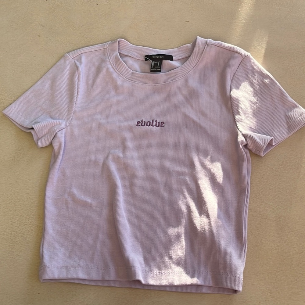 From Forever 21 and purple. It’s a size small.